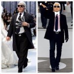 before and after Karl lagerfield